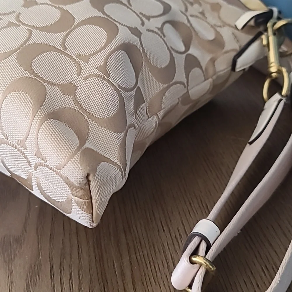 Coach Beige and Cream Crossbody Bag - Picture 6 of 16